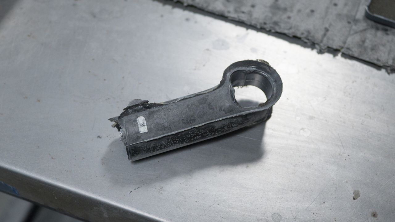 Enve composites carbon stem as removed from a mould