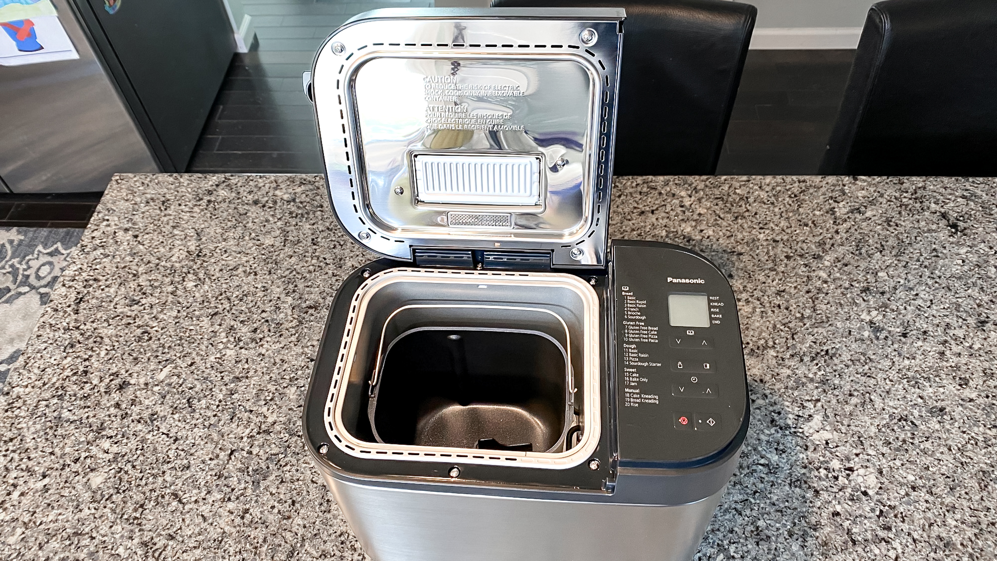 Panasonic Automatic Bread Maker on a kitchen counter