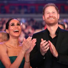 Prince Harry and Meghan Markle attend the closing ceremony of the Invictus Games Düsseldorf on September 16, 2023.