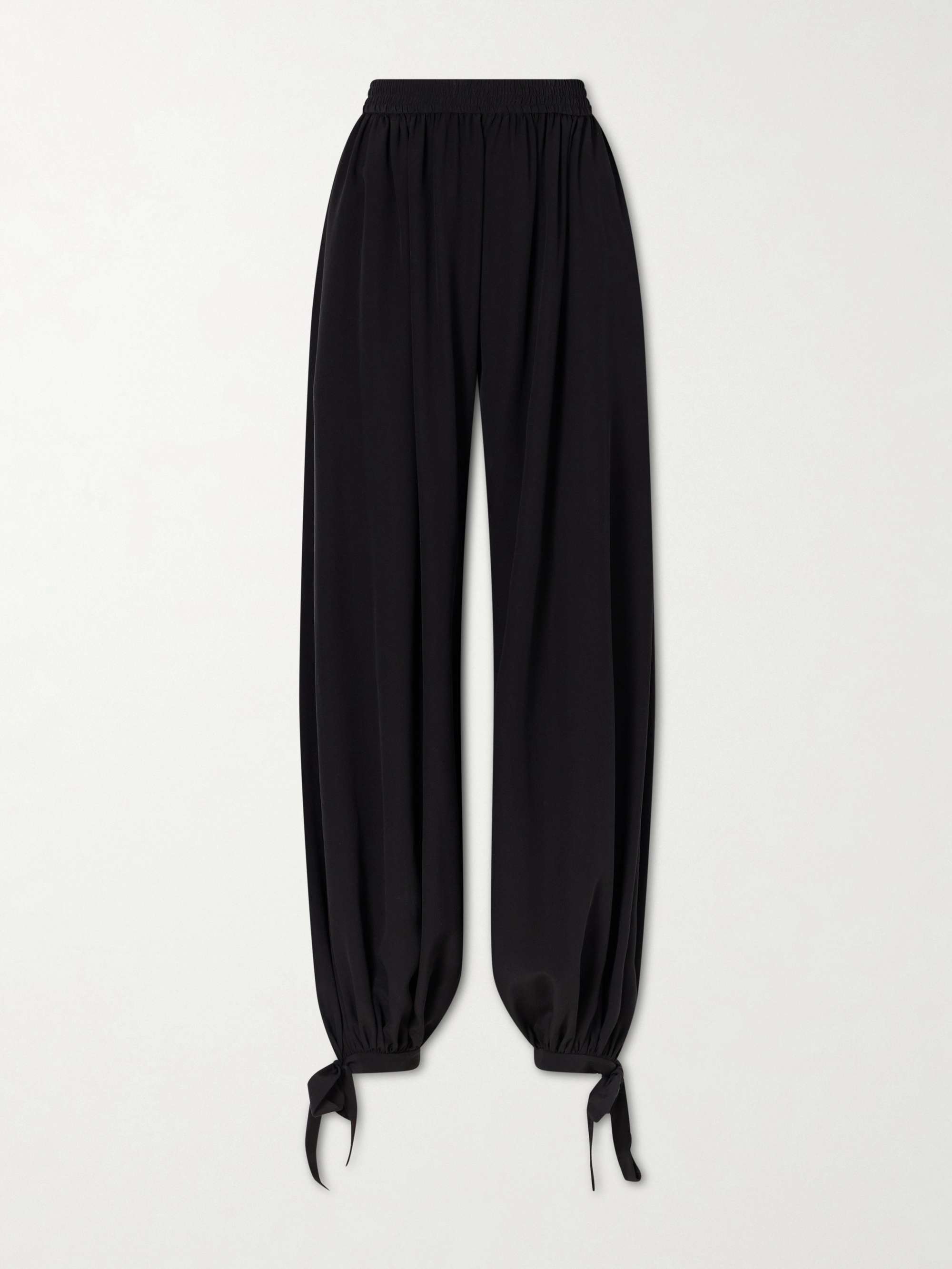 Silk Crepe De Chine Balloon Pants
