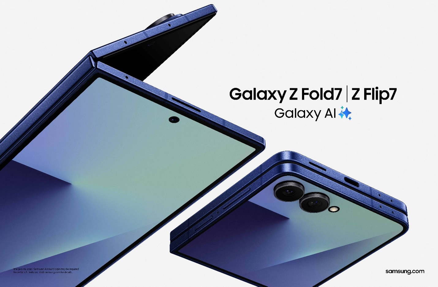 Samsung Galaxy Z Fold7 unfolded and folded
