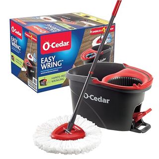 O-Cedar Easywring Microfiber Spin Mop and Bucket Cleaning System