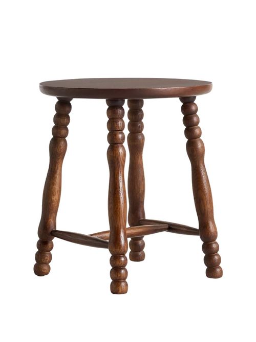 Pierre Turned Wood Stool