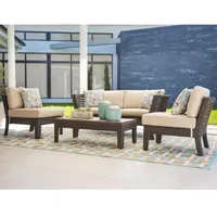 Tyler 4-Piece outdoor wicker patio set: was $799, now $622 at Home Depot (save $177)