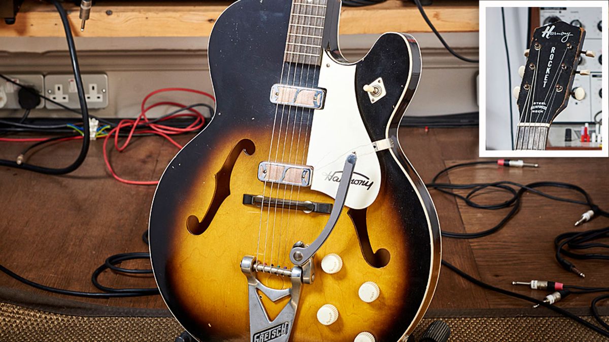 Adrian modified this guitar after buying it on eBay &ldquo;I recently had a Bigsby fitted. It&rsquo;s tuned to E flat,&rdquo; he says. &ldquo;I use it with Portishead a lot&rdquo;
