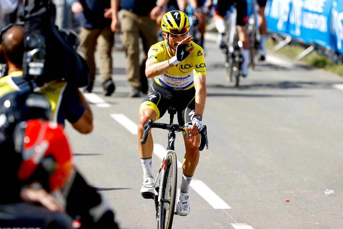 Tour de France 2021 - 108th Edition - 2nd stage Perros Guirec - Mur de Bretagne Guerledan 183,5 km - 27/06/2021 - Julian Alaphilippe (FRA - Deceuninck - Quick-Step) - photo Luca Bettini/BettiniPhoto&Acirc;&copy;2021