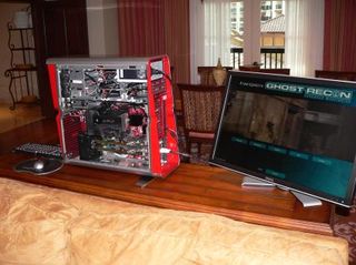 Last July, this Dell XPS 700 looked ready to play 'Ghost Recon' ... albeit with the case open.