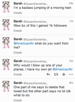 This teen quickly learned to never tweet a terrorism joke to an airline