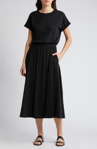 Garcelle Organic Cotton T-Shirt Midi Dress