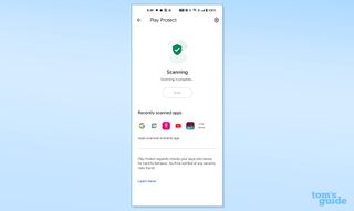 Google Play Protect app screen shot