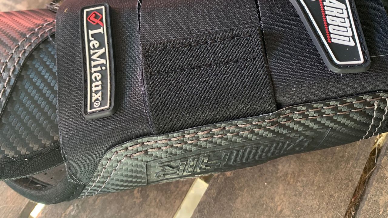 LeMieux Carbon Air XC Boots close up