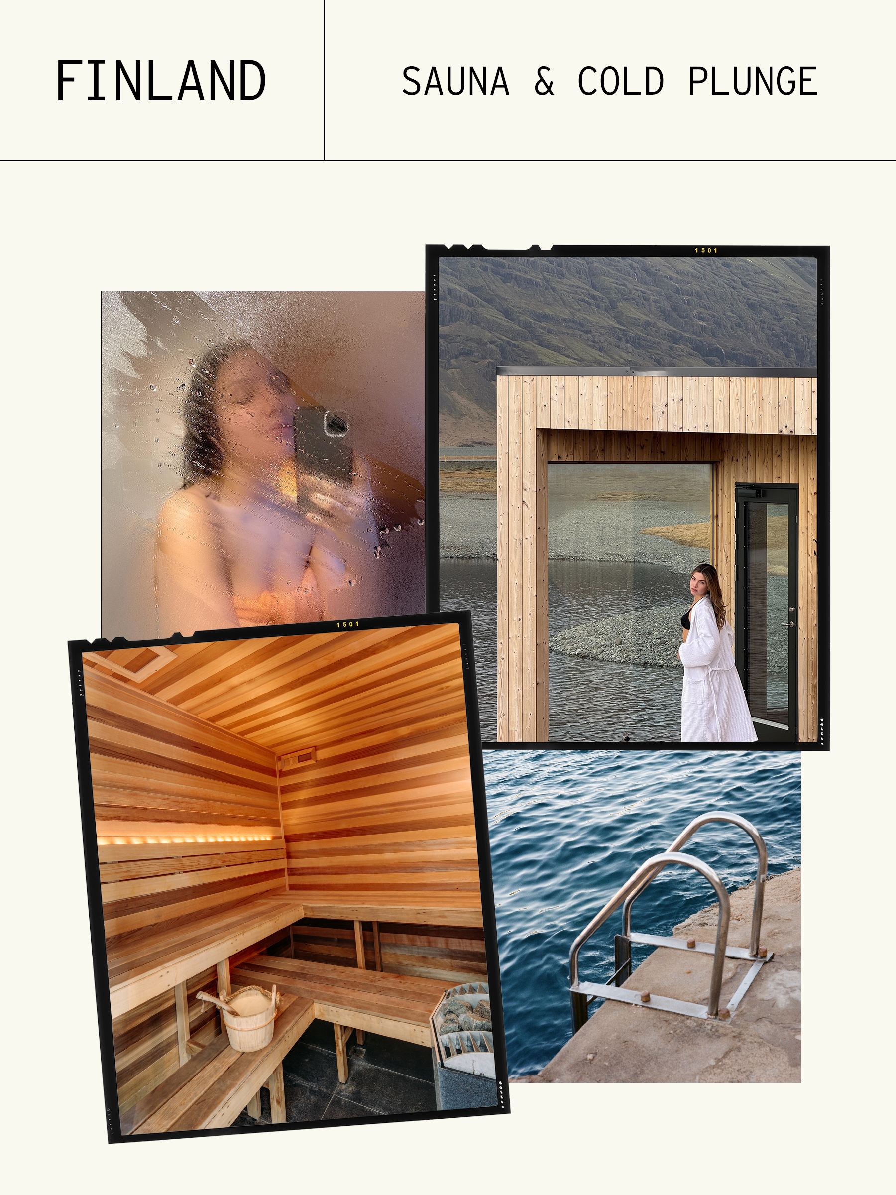 Finland: sauna and cold plunge