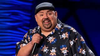 Still of Gabriel Iglesias from Stadium Fluffy on Netflix.