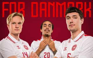 Hummel's new Denmark away kit for Euro 2024