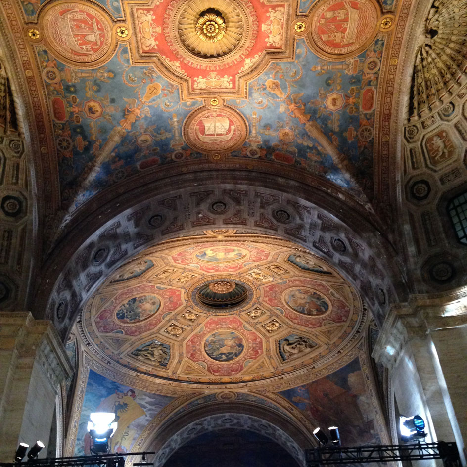 The ceiling at Victoria Beckham's show