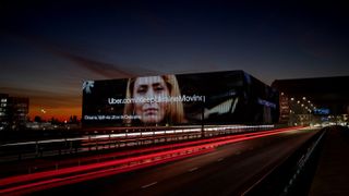 Uber campaign on a billboard