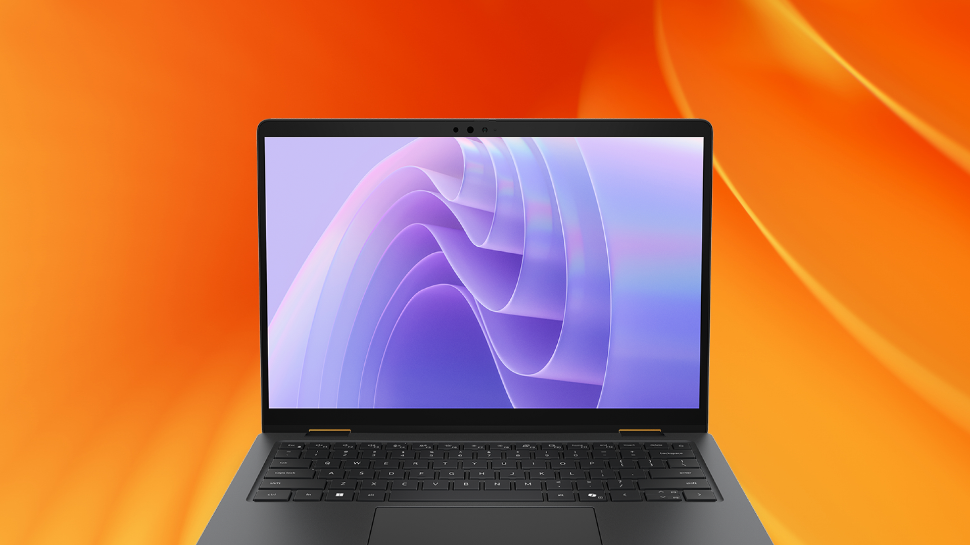 Dell Pro laptop from the front.