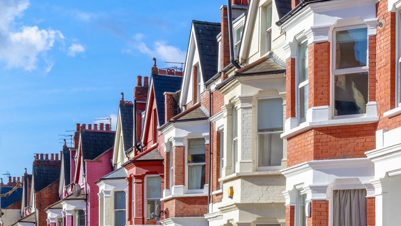 Mortgage: Exterior of row of houses