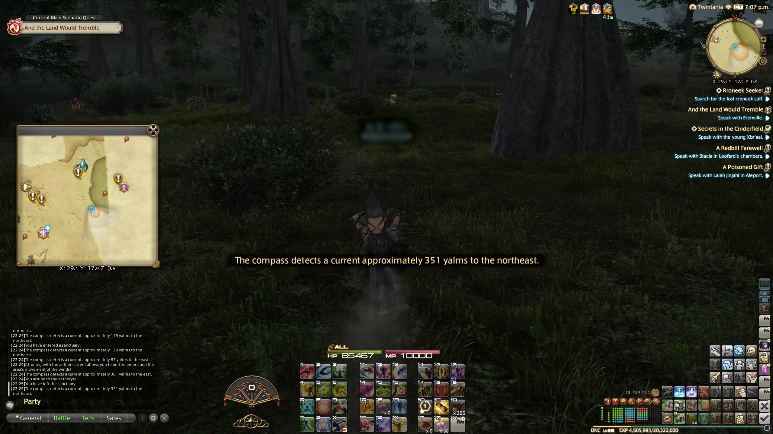 Final Fantasy 14 - A notice that says 