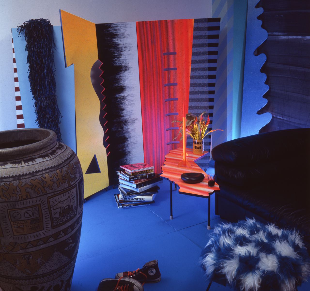 Dan Friedman's colourful Day-Glo apartment