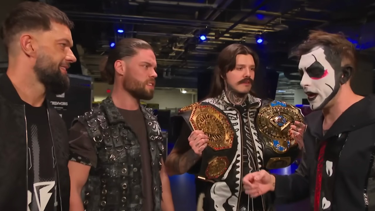 Danhausen met JD, Finn en Dom