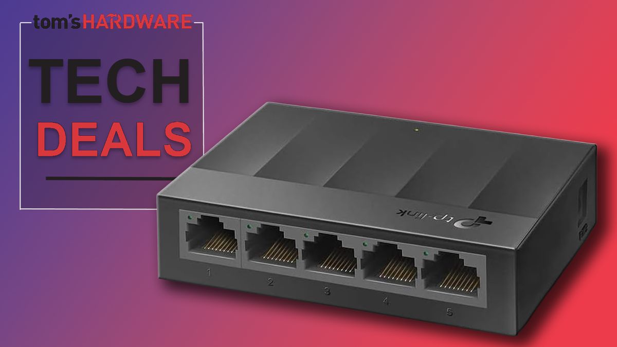 TP-Link's five-port Ethernet switch is only $8.99 — Litewave 5-port is 50% off, lets you connect up to four devices to the internet