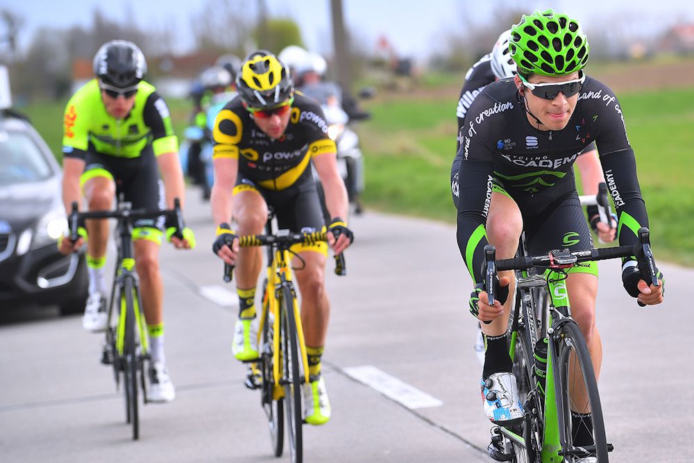 Ben Perry (Cycling Academy) powers the break