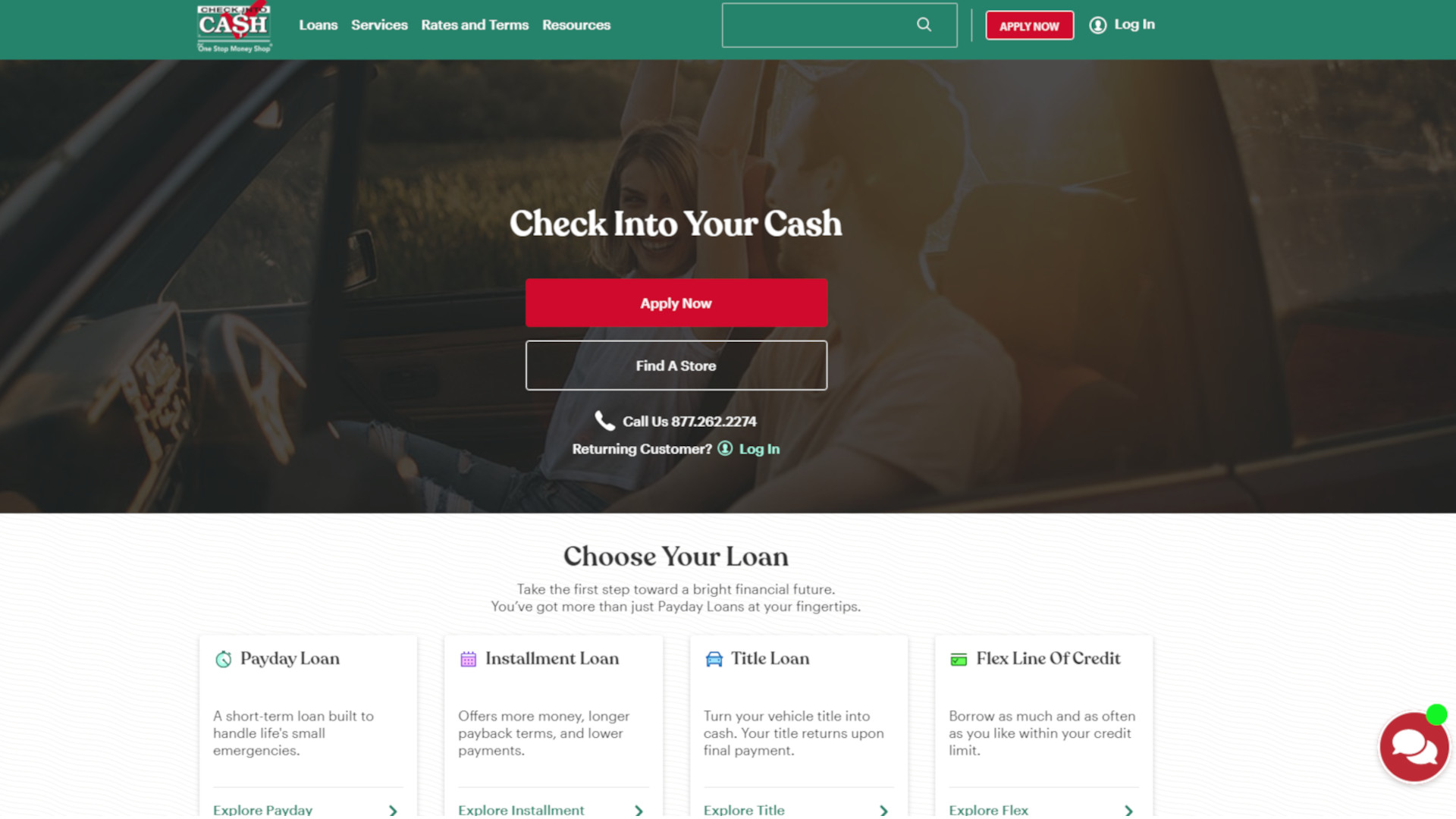 check into cash cc connect loan login
