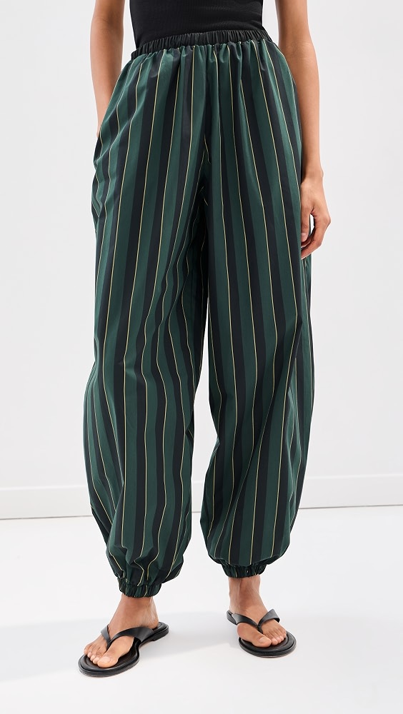 Adeline Balloon Pants - Hunter Stripe