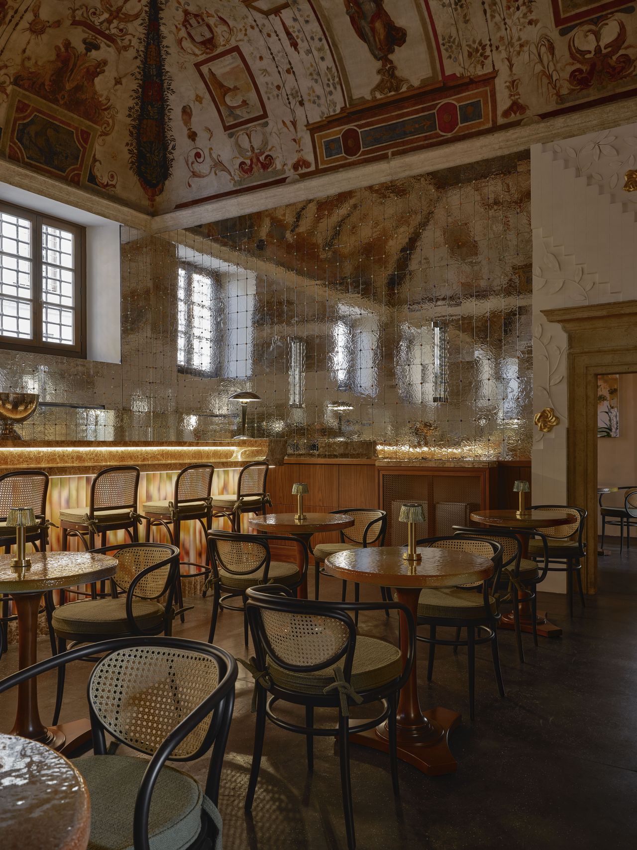 A hotel restaurant