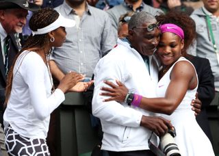 Richard Williams with Serena and Venus