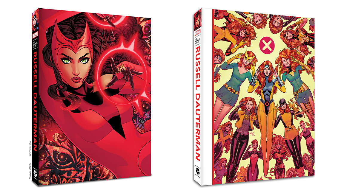 Marvel Art of Russell Dauterman; Marvel comic characters on book covers