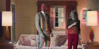 Wanda and Vision in the second episode of WandaVision.