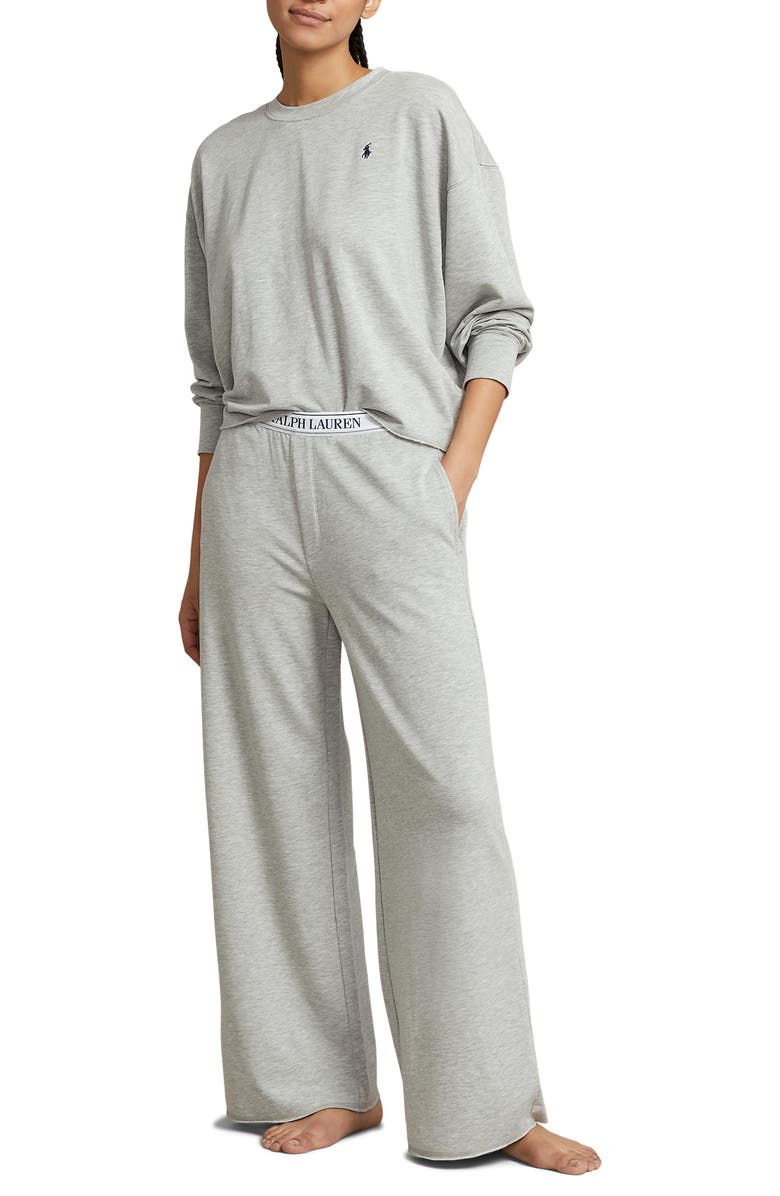 Sweatshirt &amp;amp; Wide Leg Pajamas