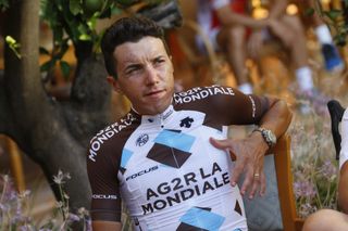 Domenico Pozzovivo (Ag2r-La Mondiale) still sporting the scars of his Giro crash