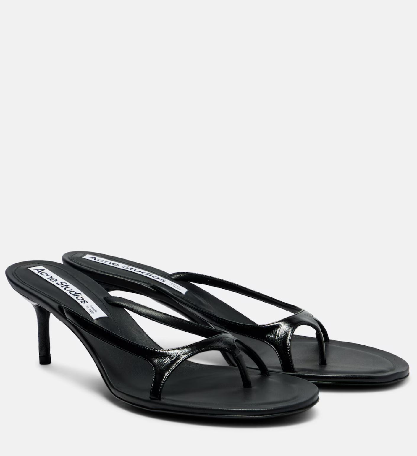 ACNE STUDIOS, 60 patent leather sandals