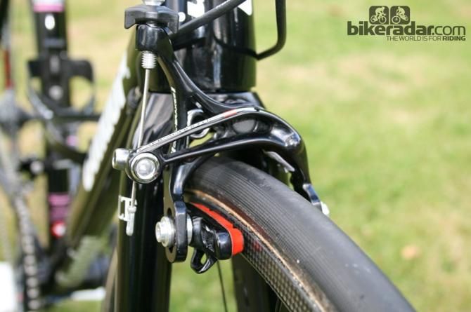 Rapha-Condor-JLT had a stock of Continental Force and Attack tubular tyres, with a slick central track