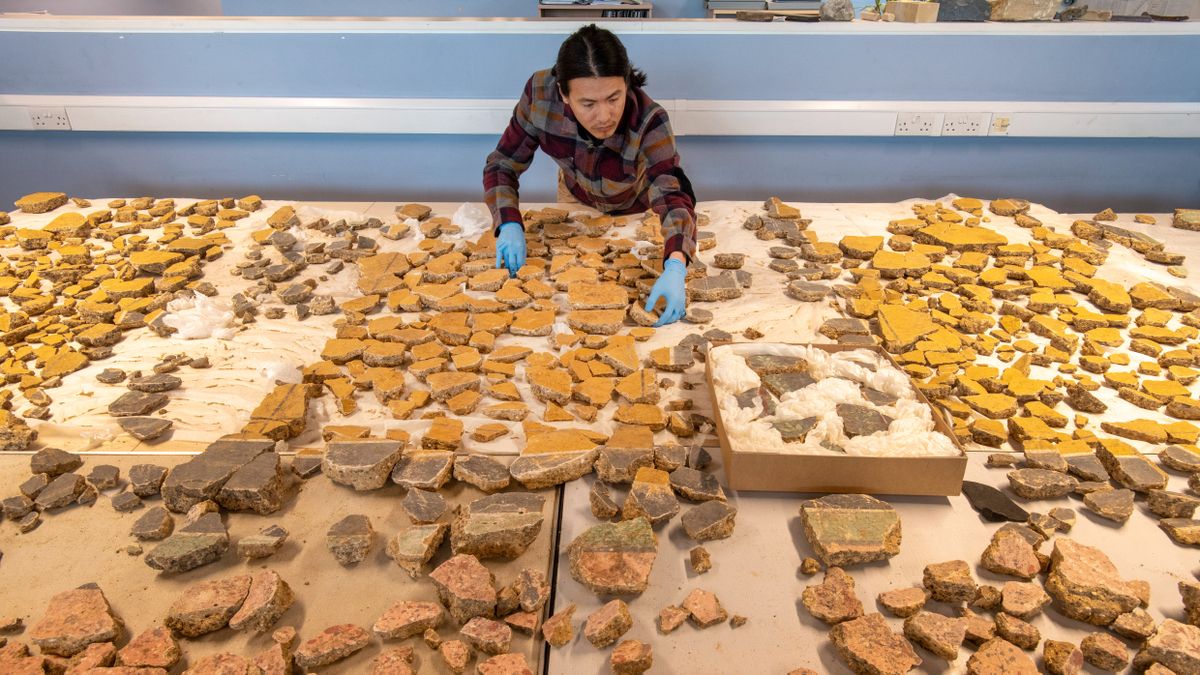 'World's most difficult jigsaw puzzle': Archaeologists piece together thousands of shattered fresco blocks from ancient Roman villa