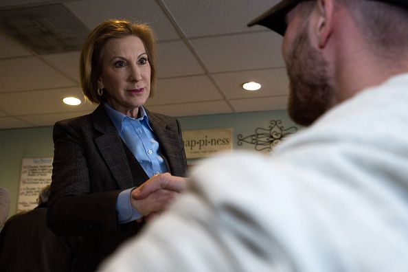 Carly Fiorina campaigns in New Hampshire. 