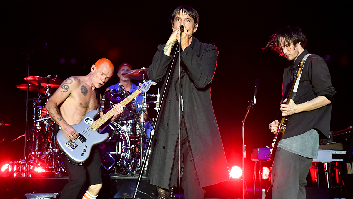 Flea;Anthony Kiedis;Chad Smith;Josh Klinghoffer of the Red Hot Chili Peppers performs at Malibu Love Sesh Benefit Concert at the Hollywood Palladium on January 13, 2019 