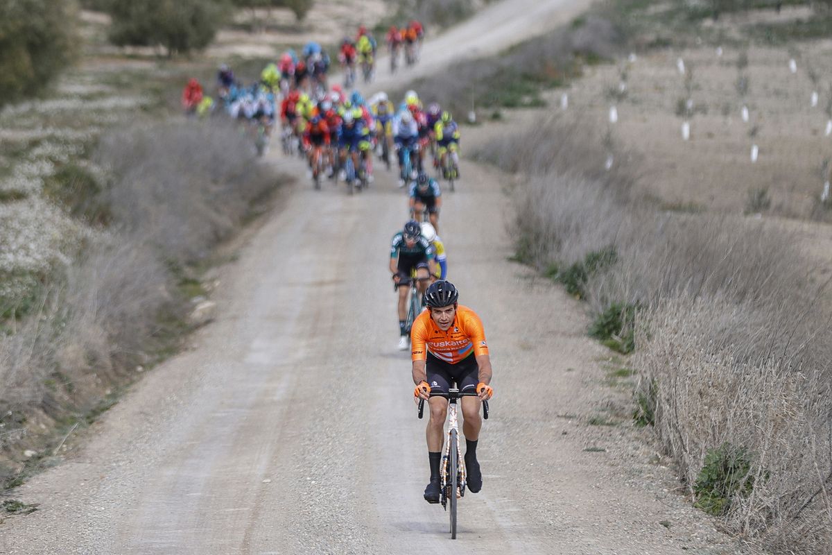 Clasica Jaen Paraiso Interior 2022 - 1st Edition - Baeza - Ubeda 187,8 km - 14/02/2022 - Xabier Mikel Azparren (ESP - Euskaltel - Euskadi) - photo Luis Angel Gomez/SprintCyclingAgency&Acirc;&copy;2022