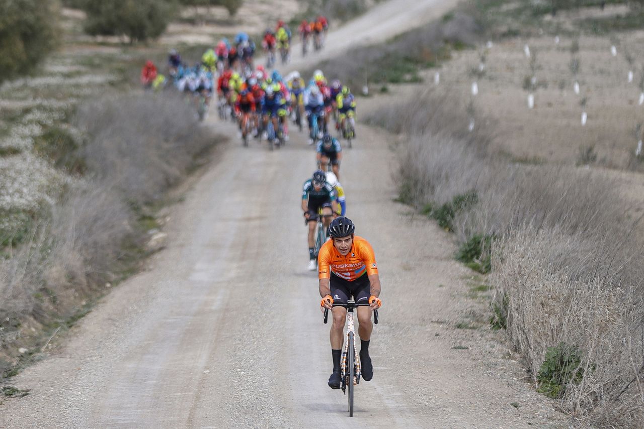 Clasica Jaen Paraiso Interior 2022 - 1st Edition - Baeza - Ubeda 187,8 km - 14/02/2022 - Xabier Mikel Azparren (ESP - Euskaltel - Euskadi) - photo Luis Angel Gomez/SprintCyclingAgency&Acirc;&copy;2022