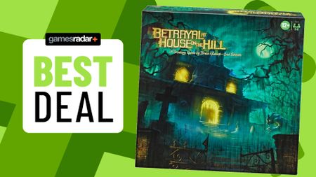 Betrayal at House on the Hill 2nd edition box beside a 'best deal' badge, all against a green background