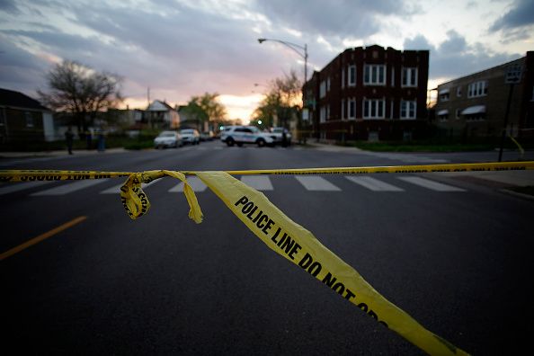 A crime scene in Chicago.