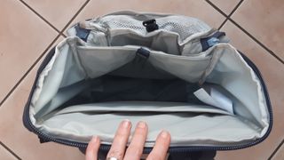 Fjällräven Ulvo backpack's top-loading pocket