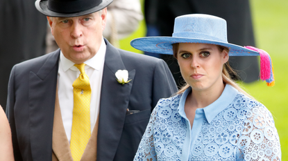 Prince Andrew, Duke of York and Princess Beatrice attends day one of Royal Ascot at Ascot Racecourse on June 18, 2019 in Ascot, England