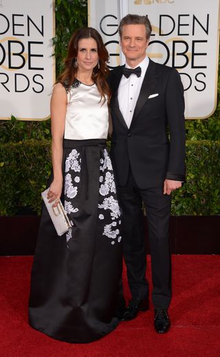 Colin & Livia Firth at The Golden Globes, 2015