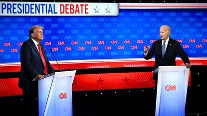Donald Trump and President Joe Biden debate