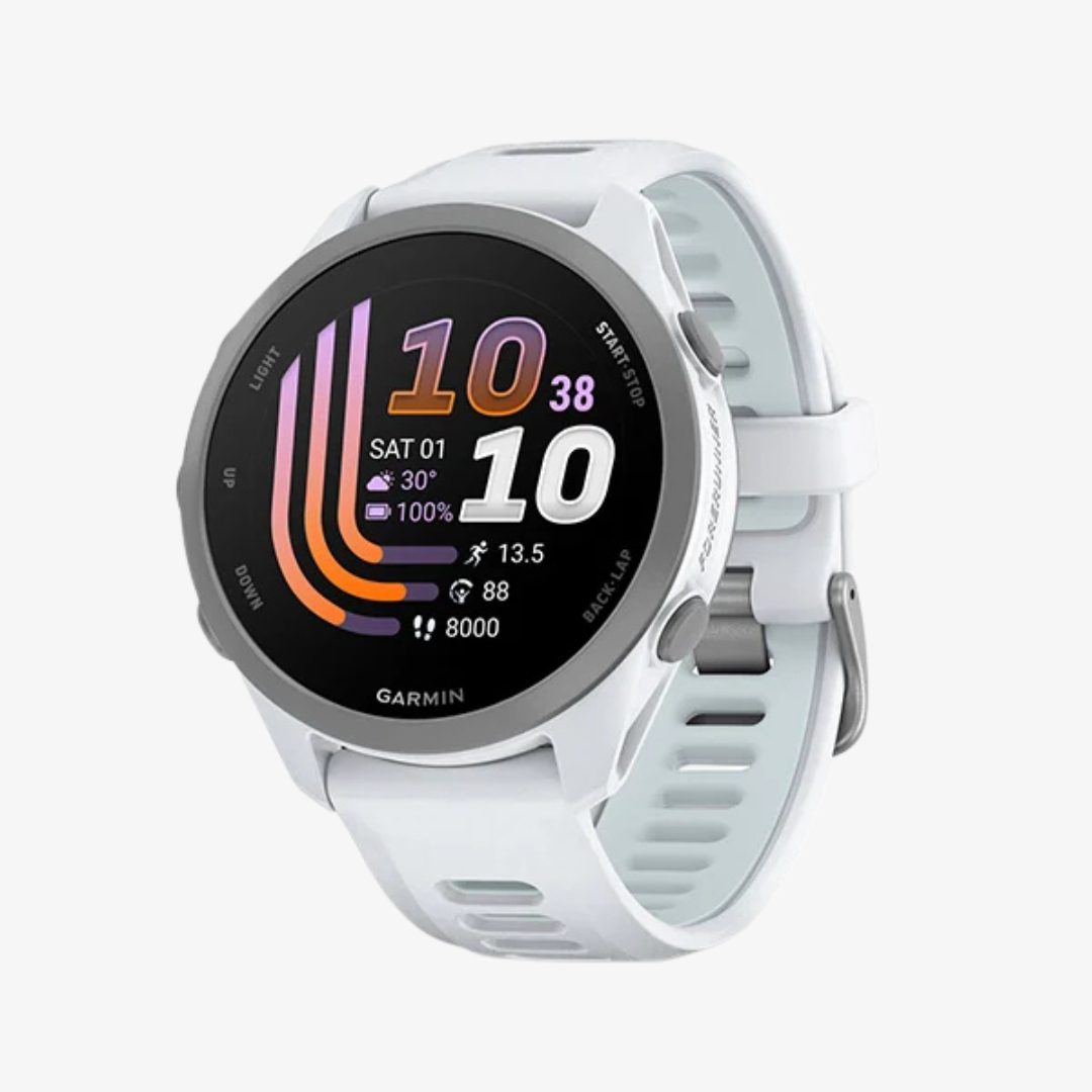Forerunner&amp;reg; 170, Whitestone With Whitestone/cloud Blue Band