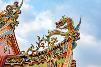 Jiufen Zhaoling Temple. Taoist temples in Taiwan